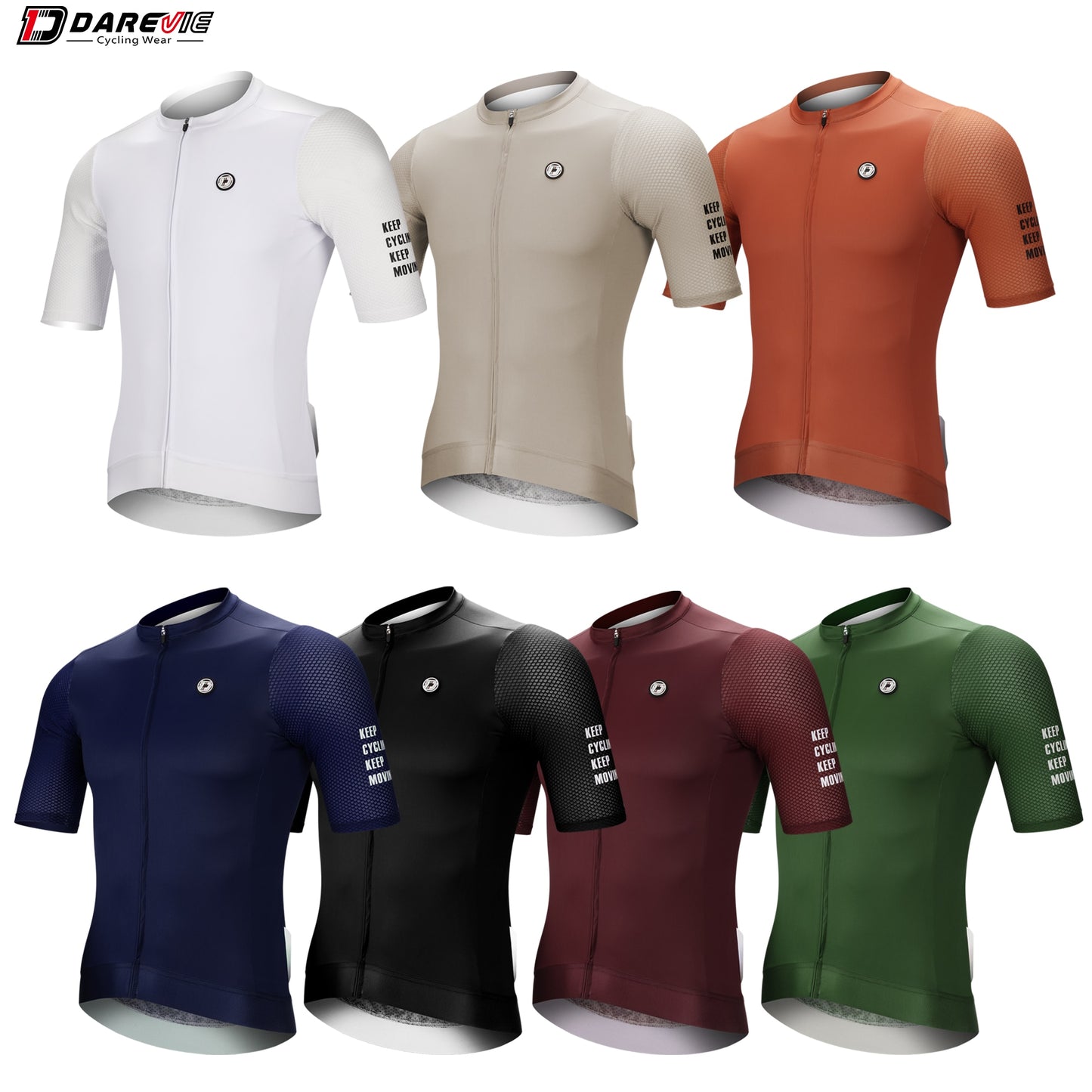 DAREVIE Cycling Jersey SPF 50+ Men's Women's Cycling Jersey 2023 Fashion Bike Jerse