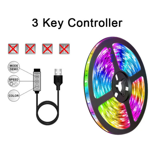 LED Strip Light WIFI Bluetooth Control 5050 RGB Led Lights Flexible Ribbon Luce