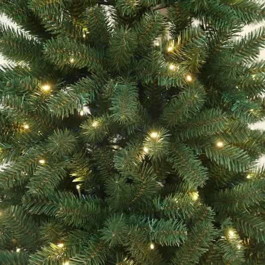 7 ft Bridgeport Spruce Artificial Christmas Tree with 300 Warm White LED, Metal