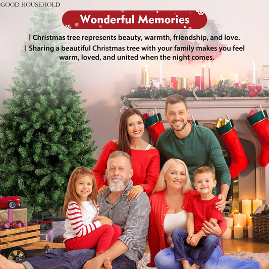 7FT Green Christmas Tree Artificial Christmas Tree PVC Needles with 1150 Branch