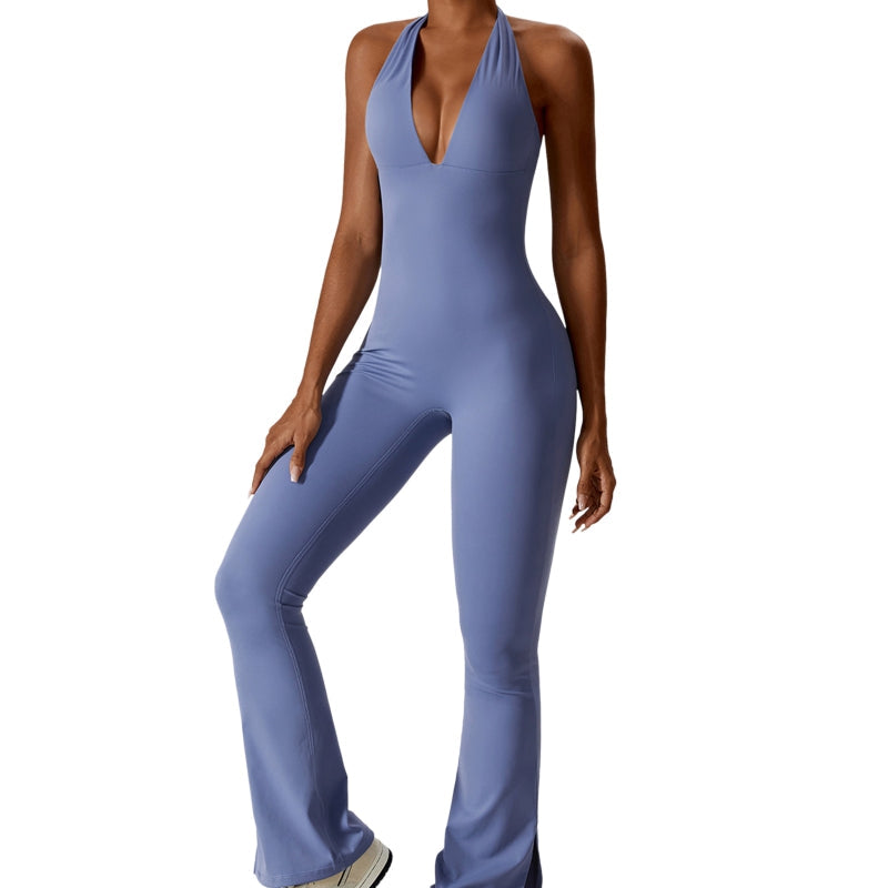 Women's tracksuit Yoga Set Long Sleeve Padded Yoga Jumpsuits One Piece Workout