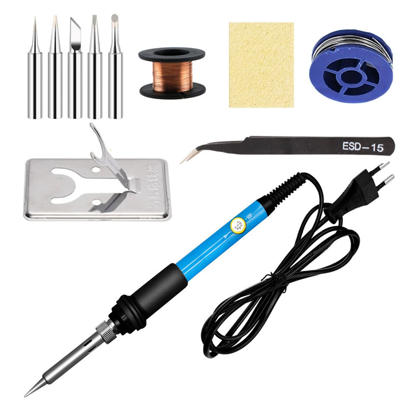 New Adjustable Temperature Electric Sering Iron 220V 110V 60W 80W Welding So
