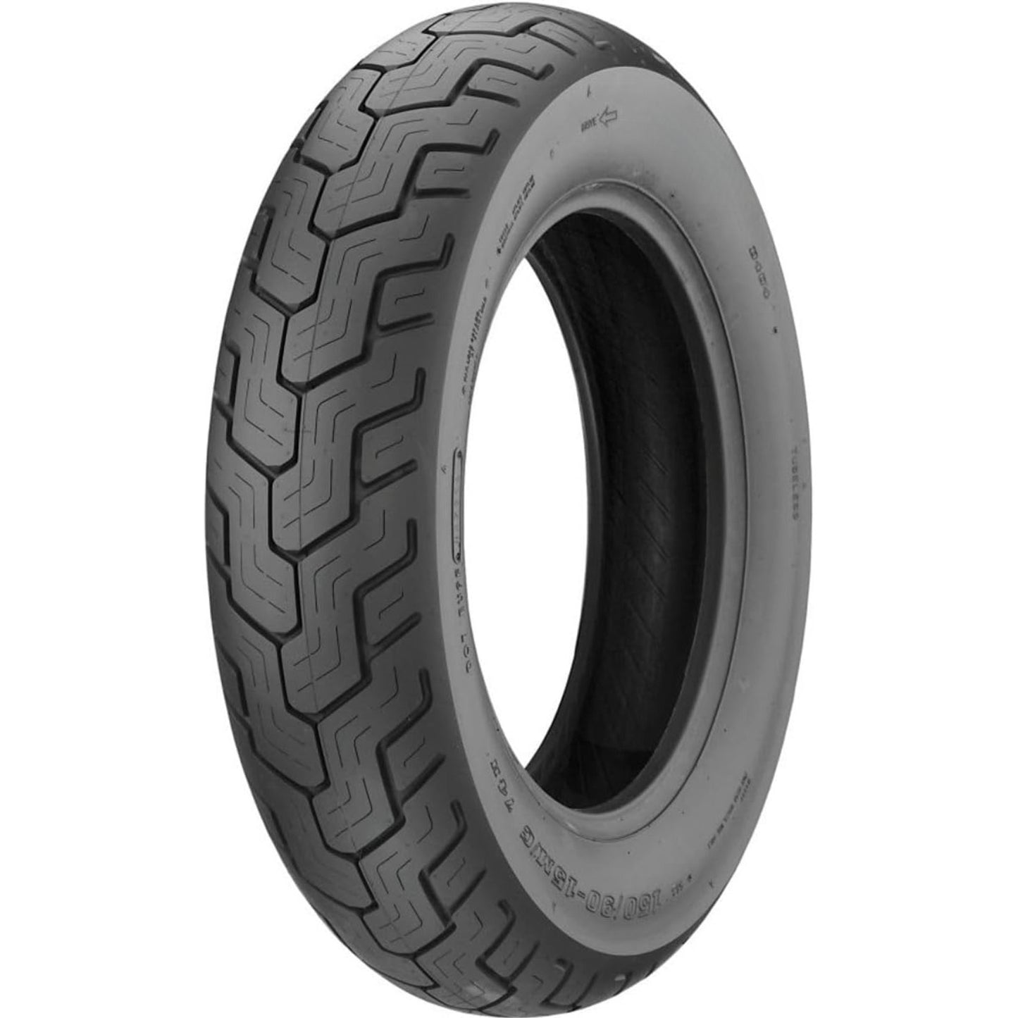 Rear Motorcycle Tire 140/90-16 (71H) Black Wall image 1