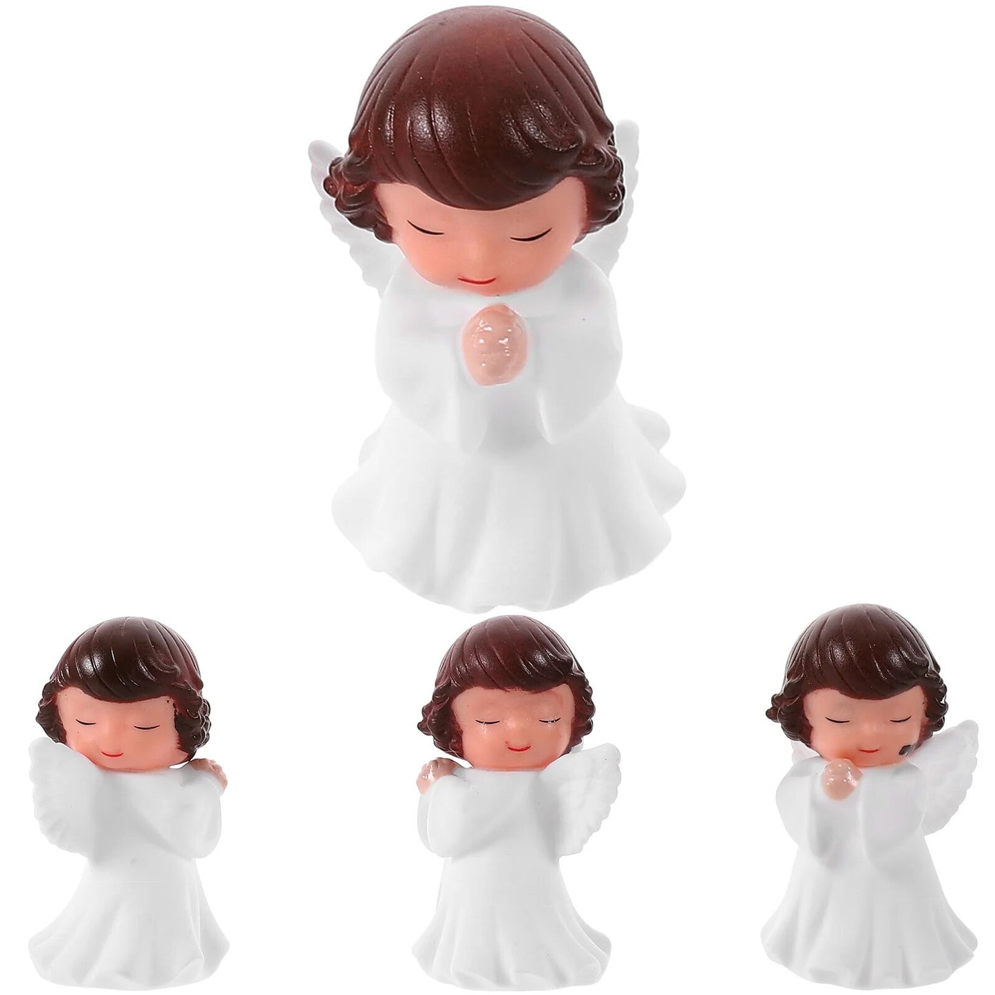 Stobok Home Decor Angel Boy Statue Figurines Miniature Praying Sculpture Decora image 6