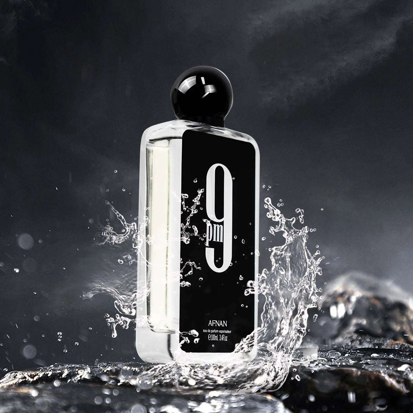 Afnan 9Pm Men Eau De Parfum Spray, 3.4 Oz Durable Perfume For Men And Women Long-Lasting Scent Perfect Christmas Gift