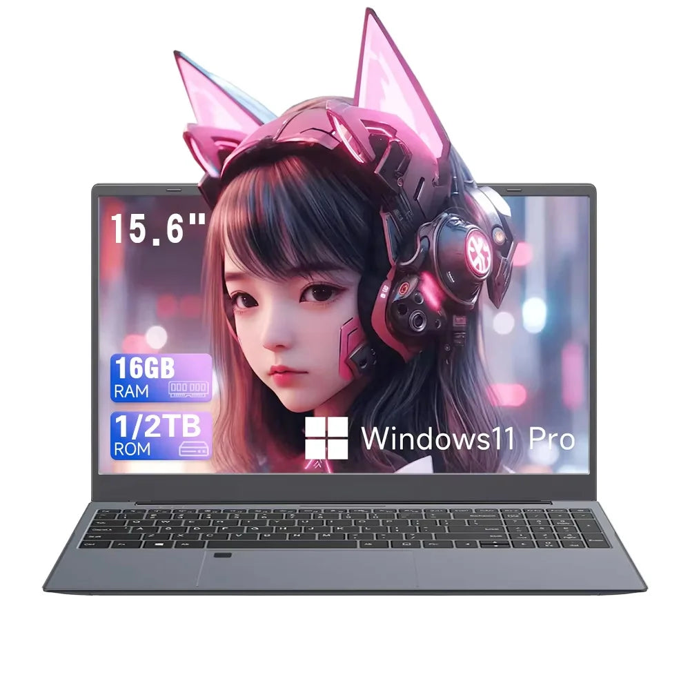 2026 Windows 11 15.6" Ultra Slim Portable Laptop Intel Core I9-8950Hk 16Gb Ram 1Tb 2Tb Ssd Fingerprint Office Gaming Laptop Pc