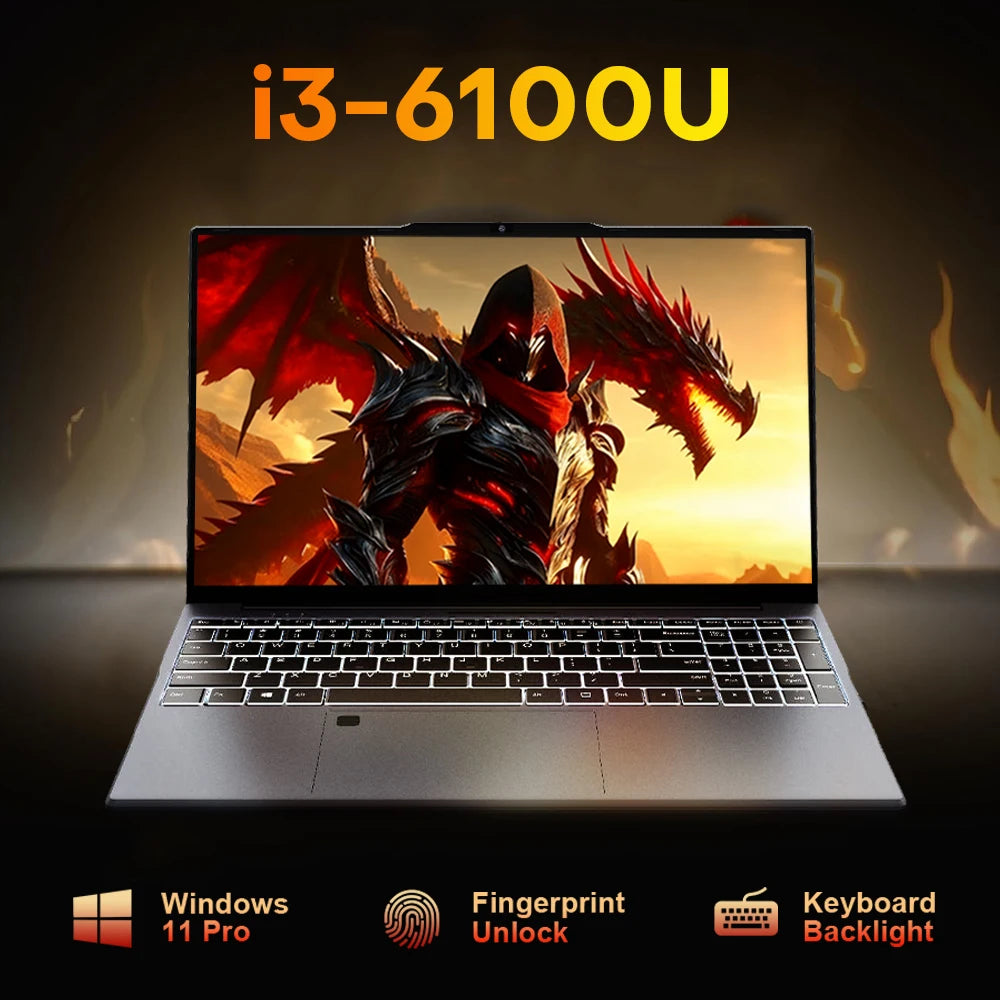 15.6Œ Gaming Laptop Computer Wins 11 Intel Core I9 8950Hk I3 6100 16Gb Ram 1Tb Ssd Fingerprint Unlock Notebook Laptop Backlight