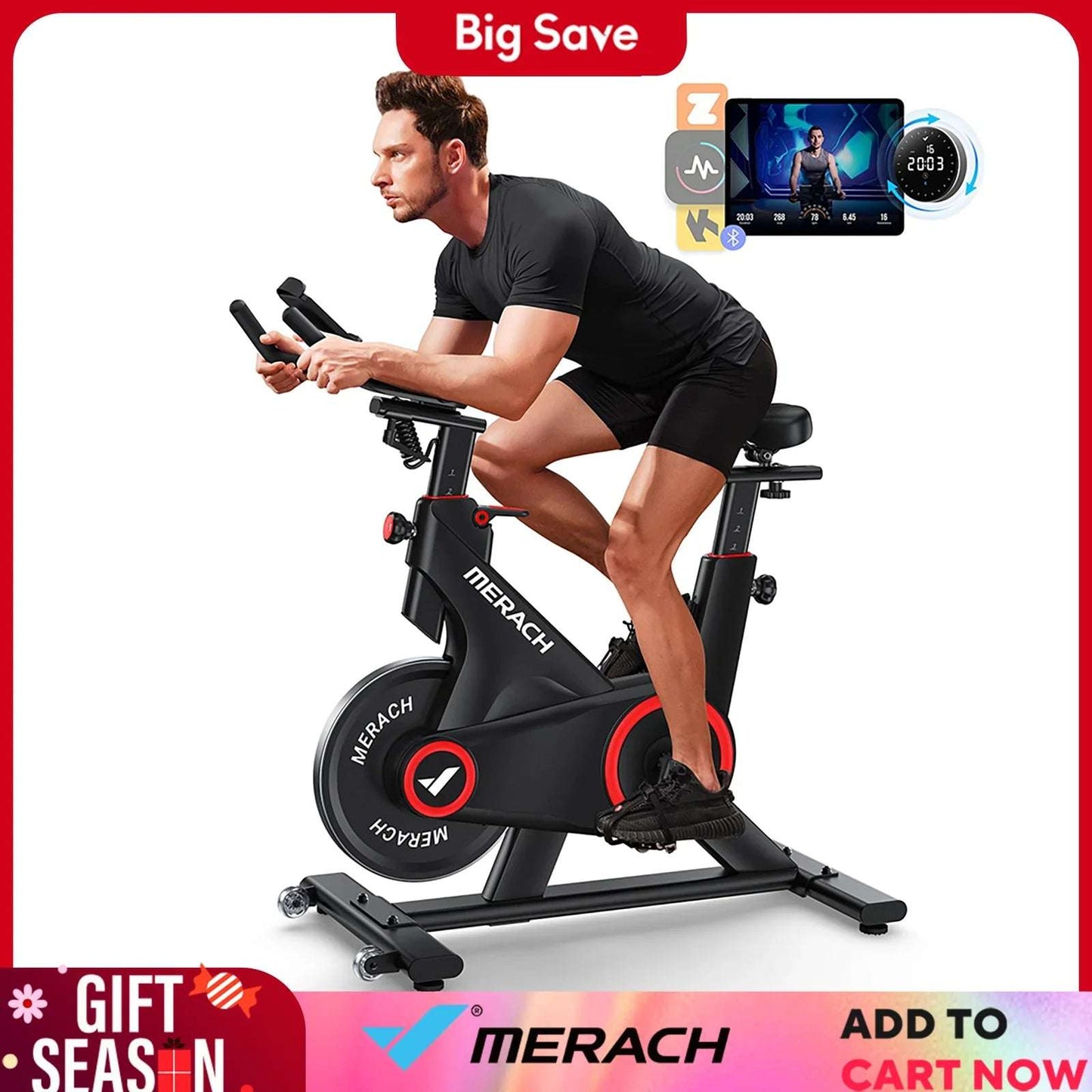 Indoor Cycling Bike Exercise Bike for Home with Magnetic/Auto Resistance Bluetooth Stationary Bike with APP Data Tracking