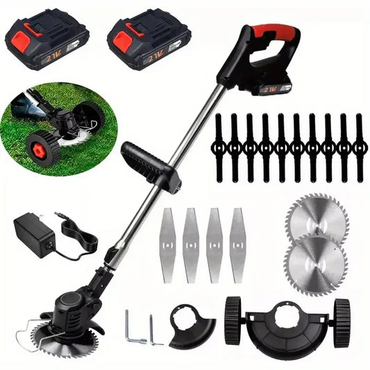 2025 New Cordless Cutter Weed Trimmer Lightweight Electric Weed Wacker Grass Trimmer With 2 Batteries For Weed Cutting & Lawn