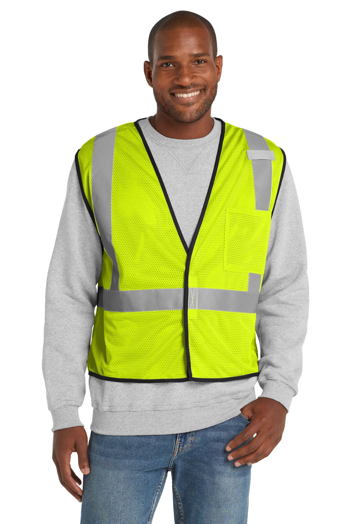 CornerStone ANSI 107 Class 2 Economy Mesh One-Pocket Vest. CSV100