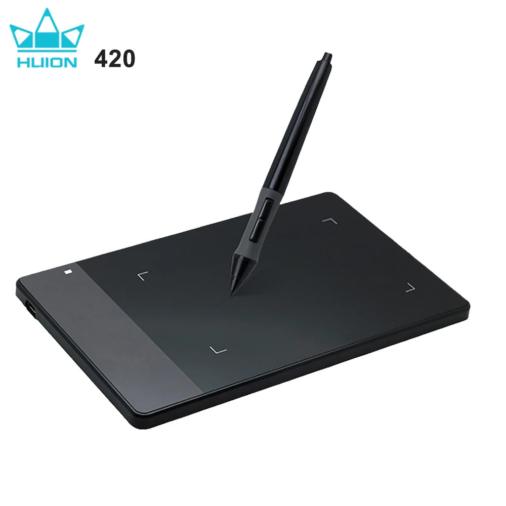 Original Huion 420 4-Inch Digital Tablets Mini Usb Signature Pen Tablet Graphics Drawing Tablet Osu Game Tablet