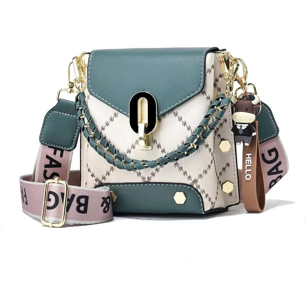 Crossbody Bags for Women Fashion Cell Phone Purse Shoulder Handbags with Wide Strap