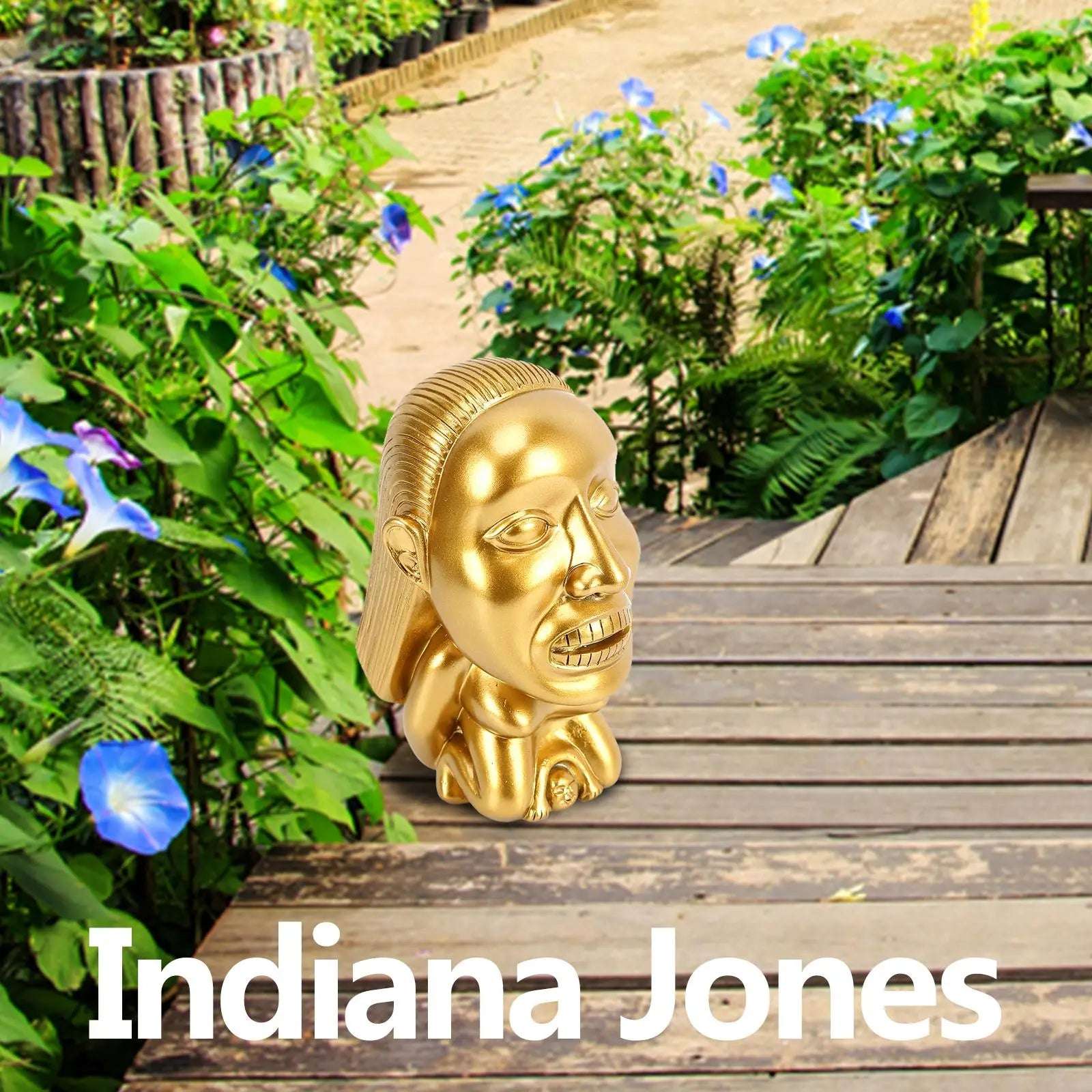 Golden Fertility Statue Indiana Jones Idol Home Decoration Resin Fertility Idol Sculpture Raiders of The Lost Ark Cosplay Props