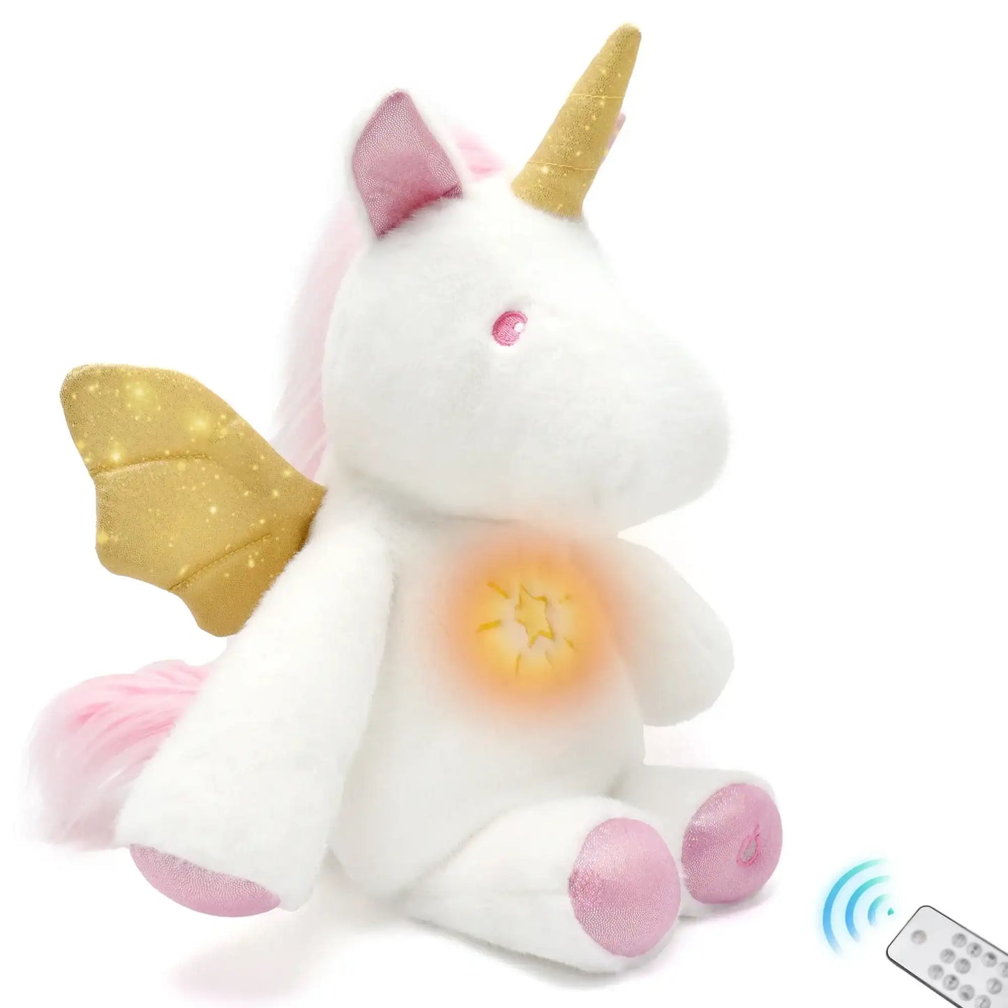 Musical Unicorn Plush Toy With Remote Control Soft Stuffed Animal Gift Box Set Easter Christmas Gift for Boys and Girls