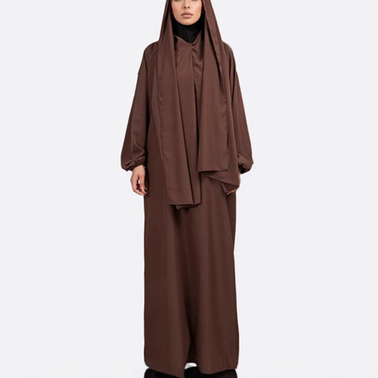Ramadan Dress Women Jilbabs Kaftan Muslim Abayas Long Sleeve Dresses Dubai Robe With Hijab Hijabislamic Clothing