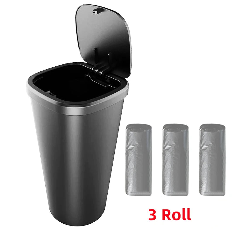 Car Trash Bin Abs Car Interior Rubbish Box Garbage Container Car Cup Holder Trash Can Auto Ashtray Dust Organizer Storage Barrel