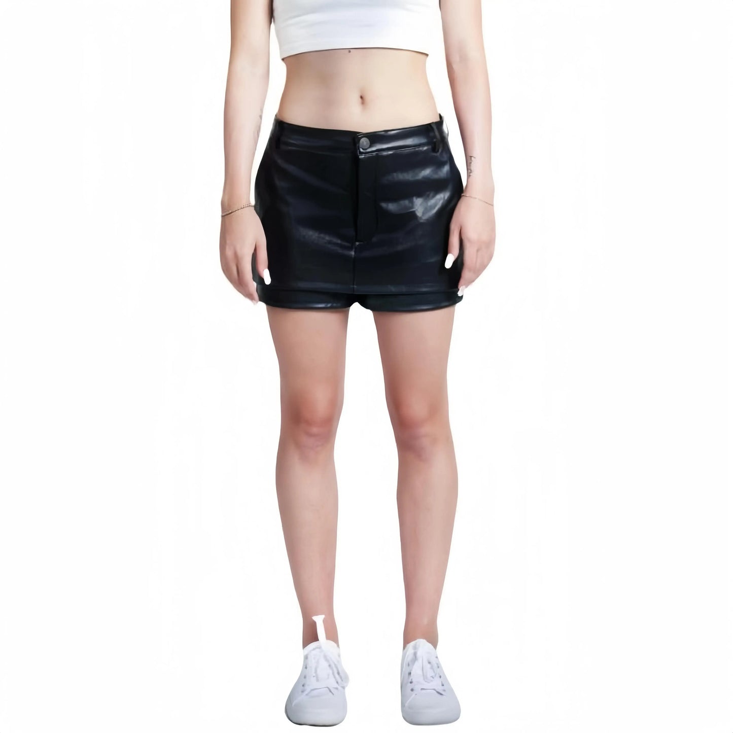 Women'S Leather Shorts For Summer Women'Swear Bottom Underwear Lady Comfort Basic