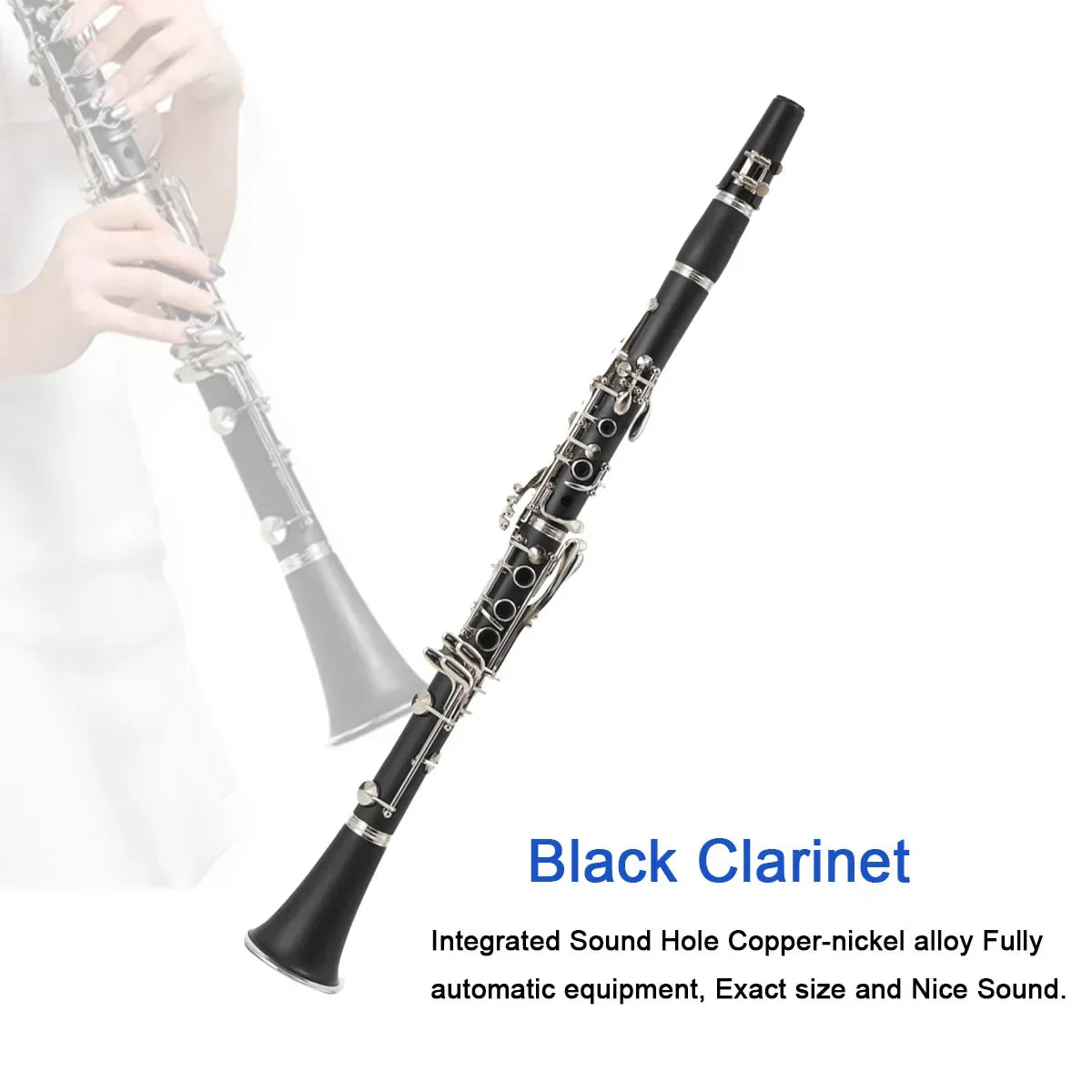 Bb Clarinet 17 Keys Bakelite Wooden Professional Woodwind Instrument Tenor Clarinet With Box Reed Musical Instrument Parts