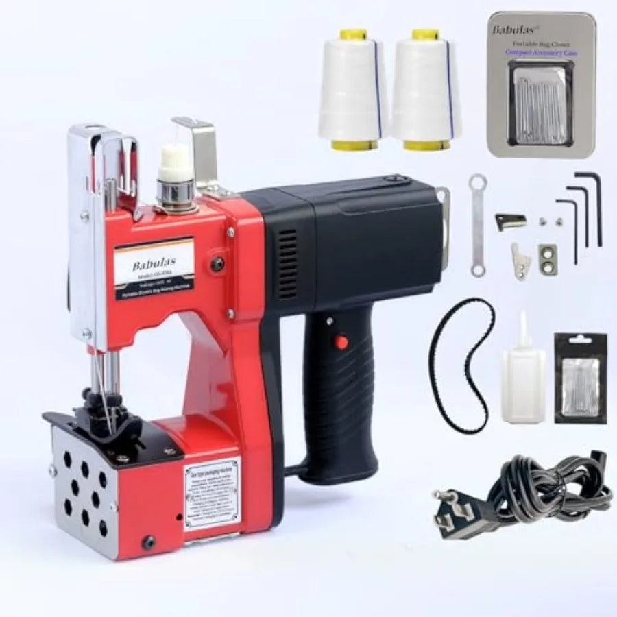 Bag Sewing Machine - 2S/Bag Heavy Duty Portable Stitching Machine For Woven Bags Non-Woven Fabrics Leather Warehouse Farm Packi