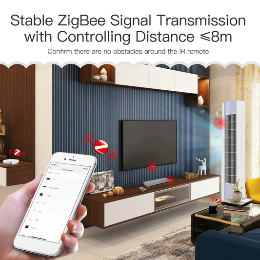 5-1PC Tuya ZigBee Universal Smart Infrared Remote Controller IR Remote Control for Smart Home work Support for Alexa Google Home