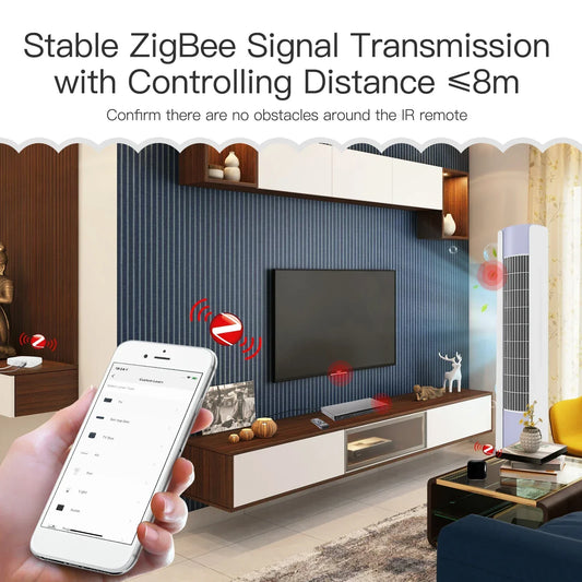 5-1PC Tuya ZigBee Universal Smart Infrared Remote Controller IR Remote Control for Smart Home work Support for Alexa Google Home