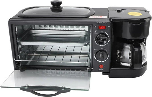 Air Fryer Toaster Smart Oven, 17.9 x 7.7 x 7.5in Countertop Convection 3 in 1 Multifunctional Home Breakfast Station Toaster Ove