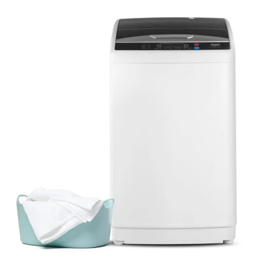 25Lbs Fully Automatic Washer 2 In 1 Portable Washing Machine Top Load Washer And Spin Dryer Combo With Drain Pump 10 Washing Pr