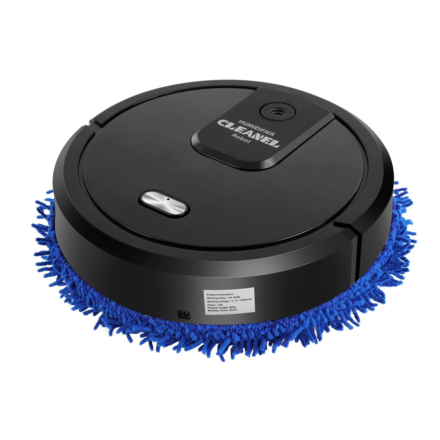 Dry And Wet 3In1 Sweeping Robot,Intelligent Sweeping Robot Vacuum,Rechargeable Dry And Wet Fully Automatic Mopping Machine Black