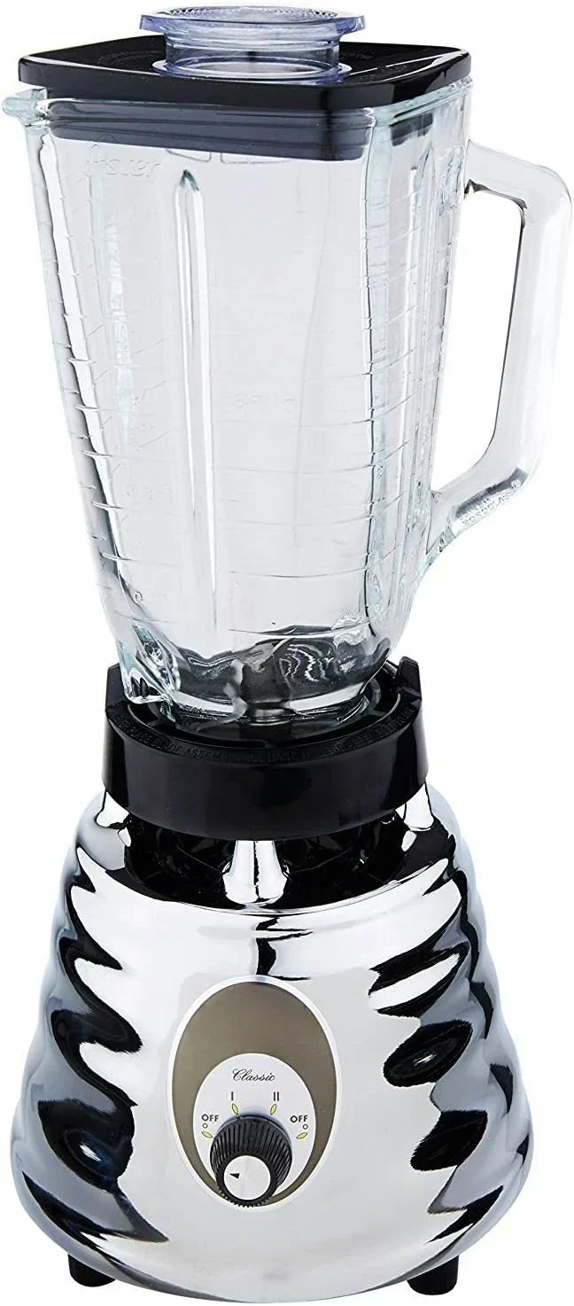 Retro Chrome 500 Watt Beehive blender 2 speed with 5 cup glass jar