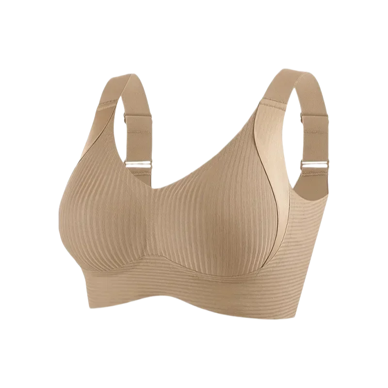 Plus Size Seamless Bra - Wireless Lift Anti-Sagging, Breathable Wide Strap Comfort For Women Daily & Sports