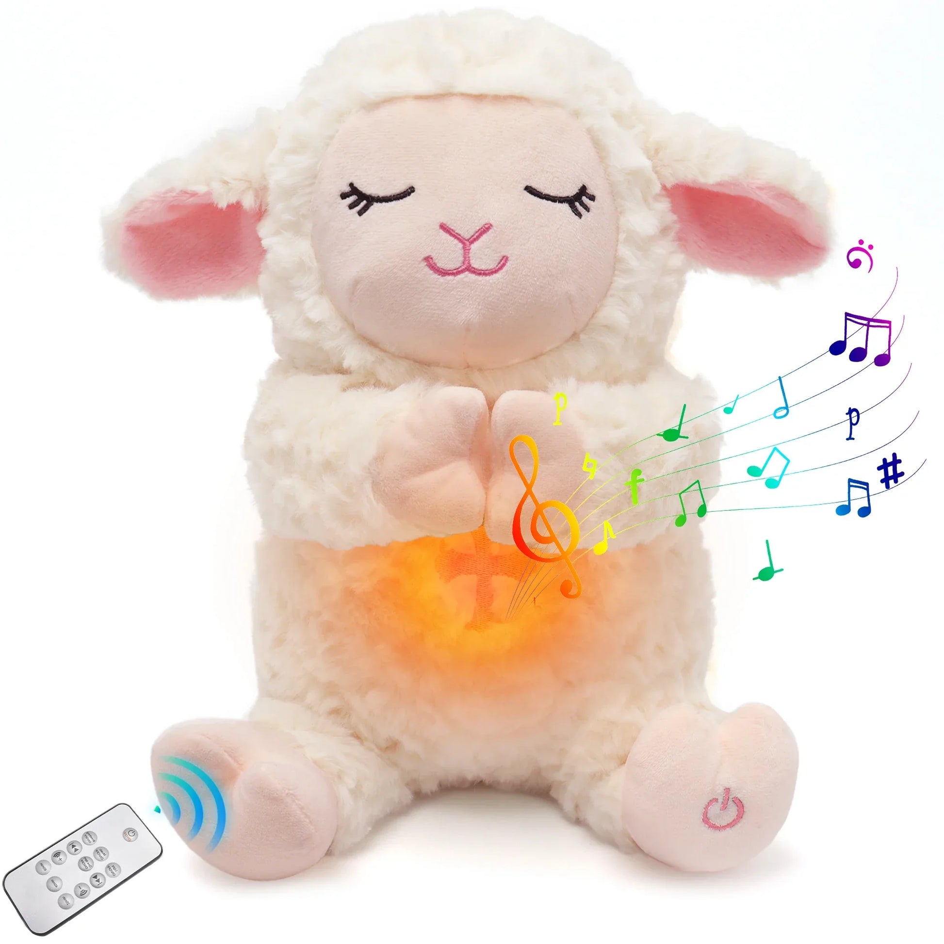 Musical Sheep Plush Toy Soft Stuffed Animal Gift Box Set Easter Christmas Gift for Boys and Girls