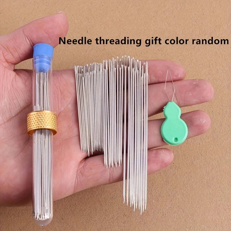 40 Pieces Of Large Hole And Large Eye Sewing Needles Diy Tools, Special Long And Thick Needles For Elderly Manual Sewing Needles