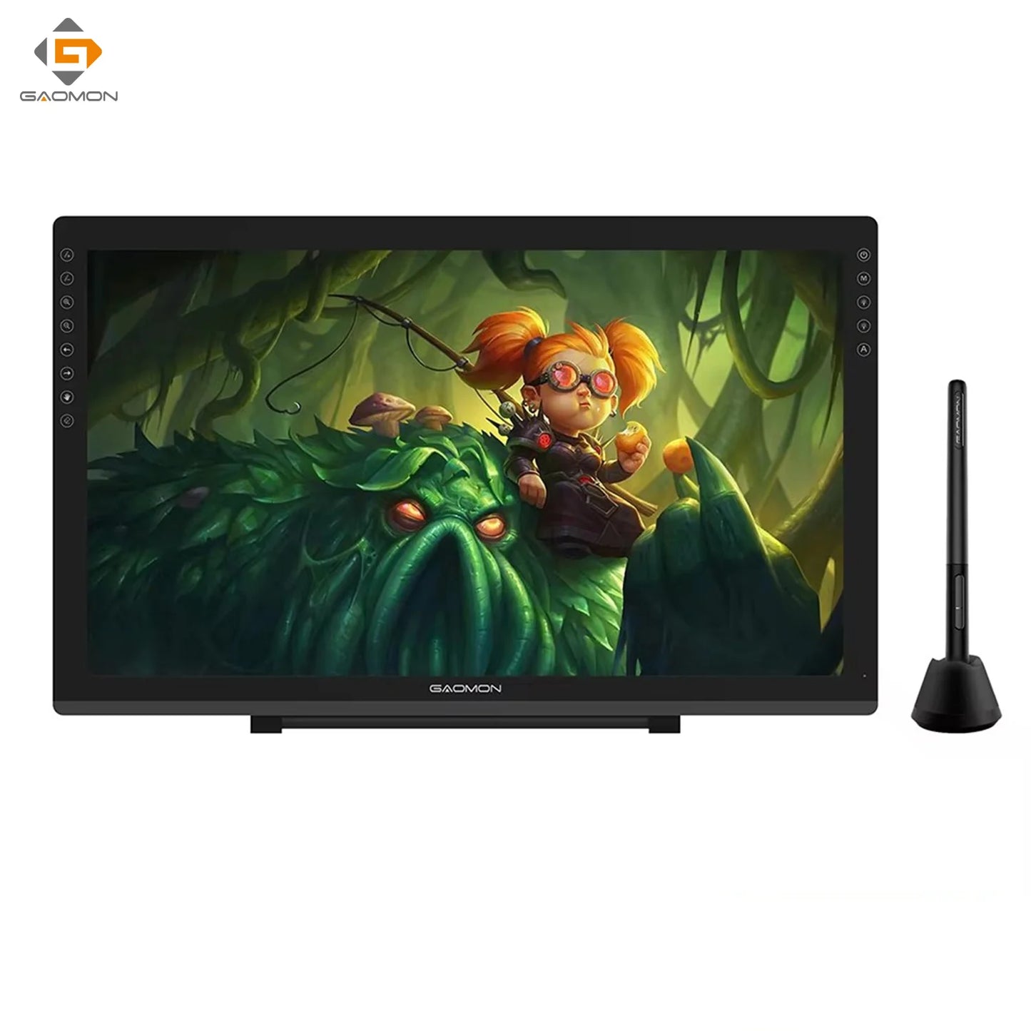 Gaomon Pd2200 21.5" Pen Display Graphics Tablet | 8192 Pressure Levels, Anti-Glare Ips Screen, 8 Touch Keys
