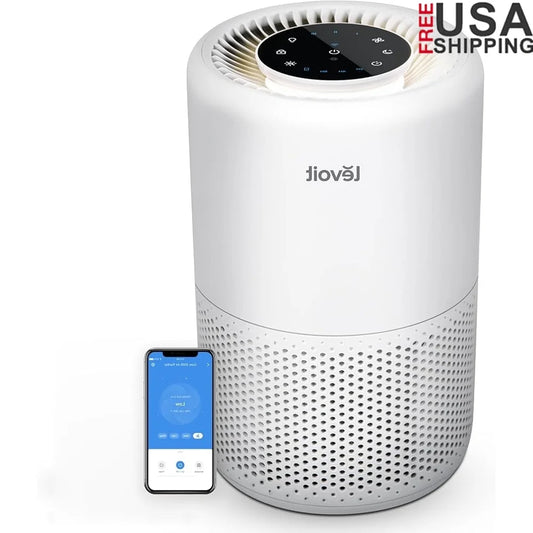 Smart WiFi Air Purifier with HEPA Filter Silent Operation AHAM Certified 360  Air Intake Allergens Dust Smoke Control Home