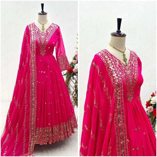 Pink Party Salwar Kameez Pakistan Bollywood New Wedding Indian Designer Dress Dress