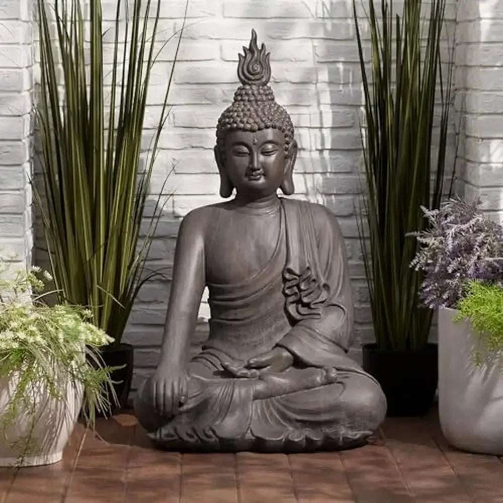 Large Tall Meditating Buddha Statue Sculpture Garden Decor Indoor Outdoor Home Yard Zen Asian Meditation Statue 42" Buddhist
