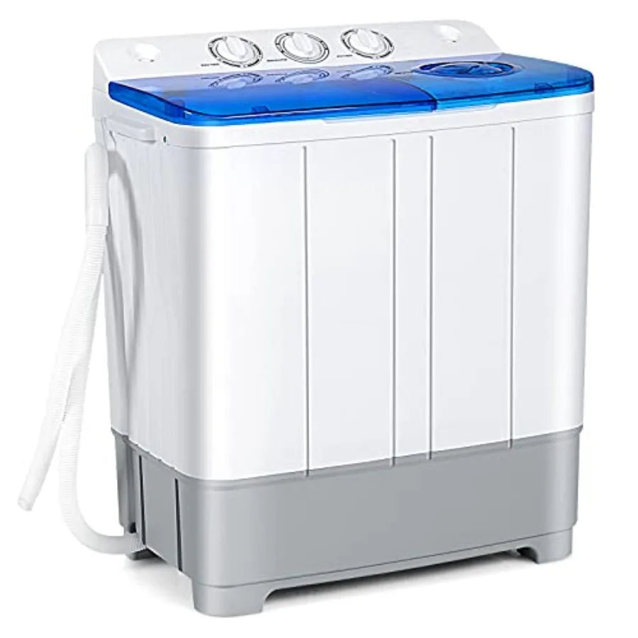 Portable Washing Machine Twin Tub 22Lbs Capacity For Compact Living Spaces: Includes 13.2Lbs Washer And 8.8Lbs Spinner With Con