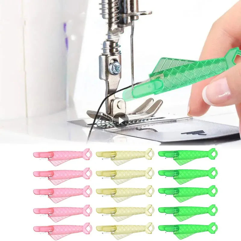 Mini Needle Threader Set 5, 10 & 30 Pcs, Plastic Hand & Machine Sewing Tool, Diy Cross Stitch Accessory