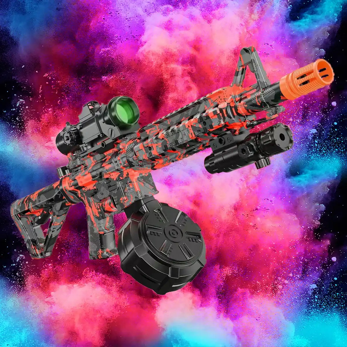 Blaster With Drum, Automatic Dual Mode Blaster, For Outdoor Activities -Suitable For Outdoor Team Games & Christmas Gifts