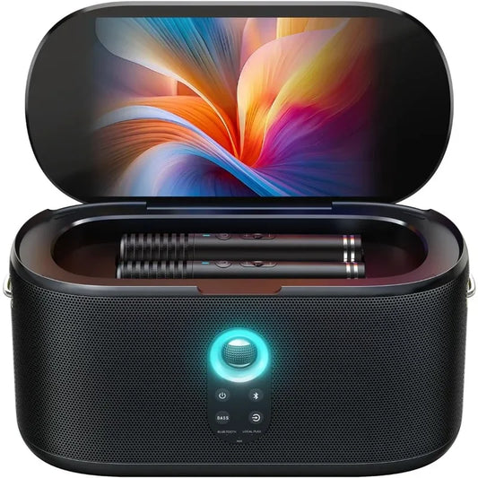 home.Smart Karaoke Machine, Built-in 10.1" Screen Lyrics Display for Adults Kids,   , HDMI for Home TV Outdoor Party