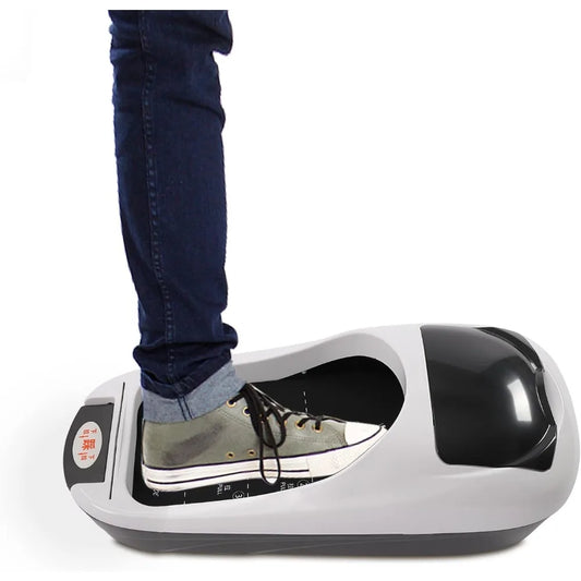 Automatic Shoe Cover Machine, Home Smart Wrapping Machine with 1 Rolls of Film, Portable Shoe Film Machine