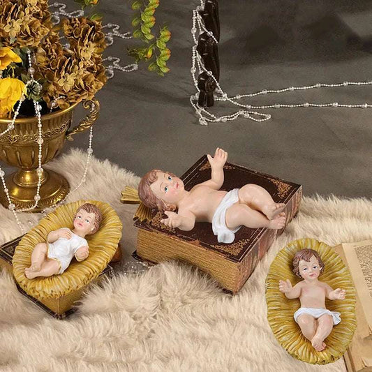 Baby Jesus Figure Mini Resin Saint Baby Jesus Figurine Religious Baby Jesus Figurine For Home Office And Church Decor