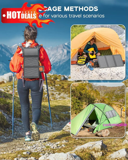 88.8Wh Portable Power Station Generator for Camping Hiking RV Off-Grid Living CPAP Home Outage Emergency