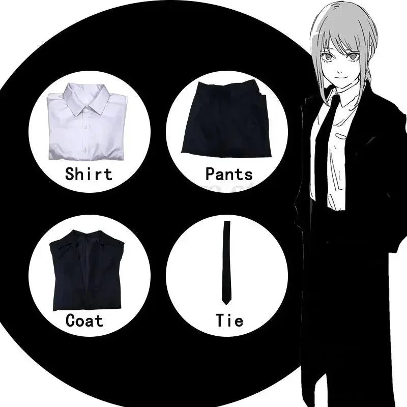 Makima Cosplay Costume Anime Chainsaw Man Makima Cosplay Costumes Wig