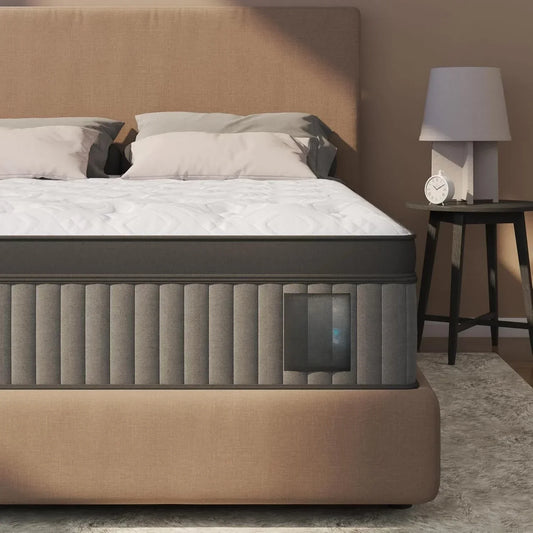 BedStory King Mattress 14 Inch - Luxury Hybrid Mattress for Extra Lumbar & Hip Support - Pain Relieving Motion Isolation Coolin