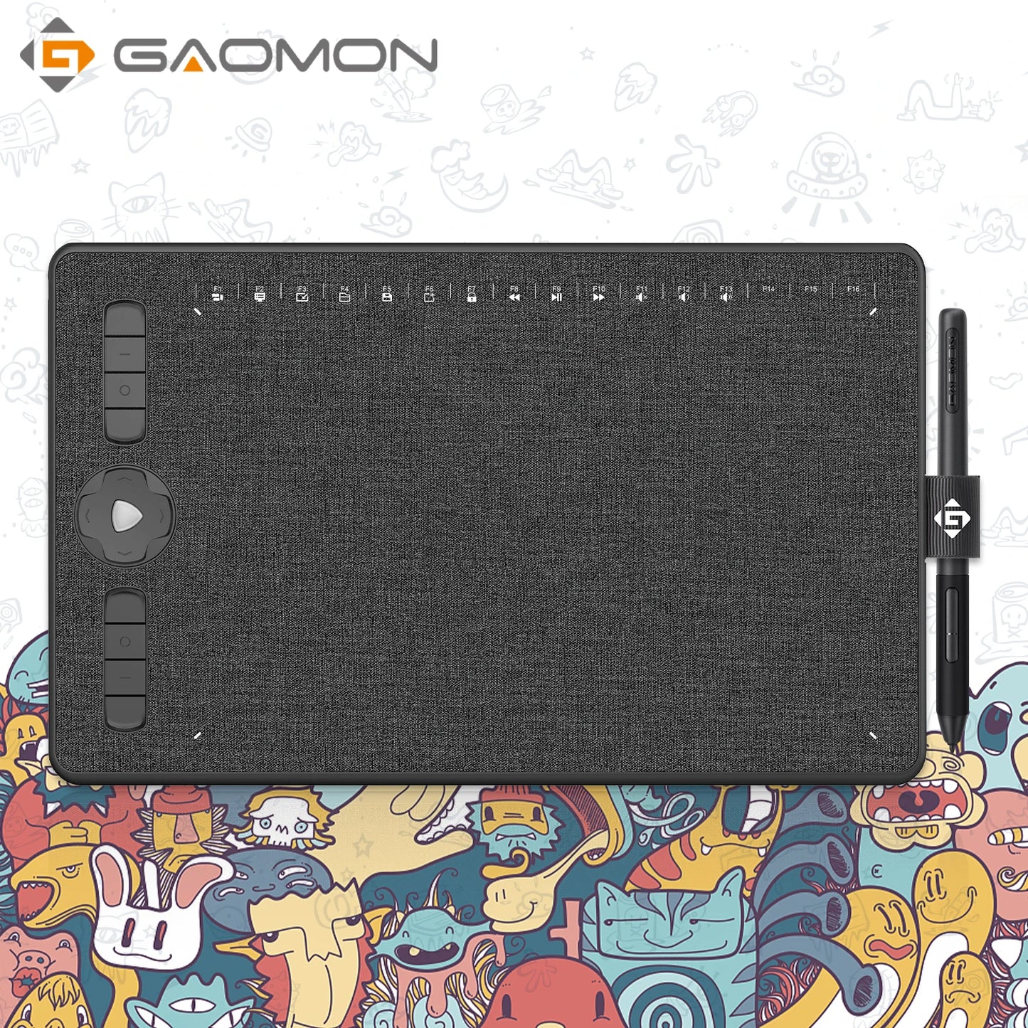 Gaomon M1230 12 Digital Graphics Tablet For Painting/Writing With 8192 Levels Pen & 13 Multimedia Keys, Support Android Os