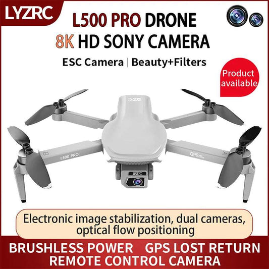 L500 Pro 8K Professional HD Dual Camera 5G GPS Drone  Wifi Photography Brushless Foldable Quadcopter RC Distance 1.2KM Dron Toy
