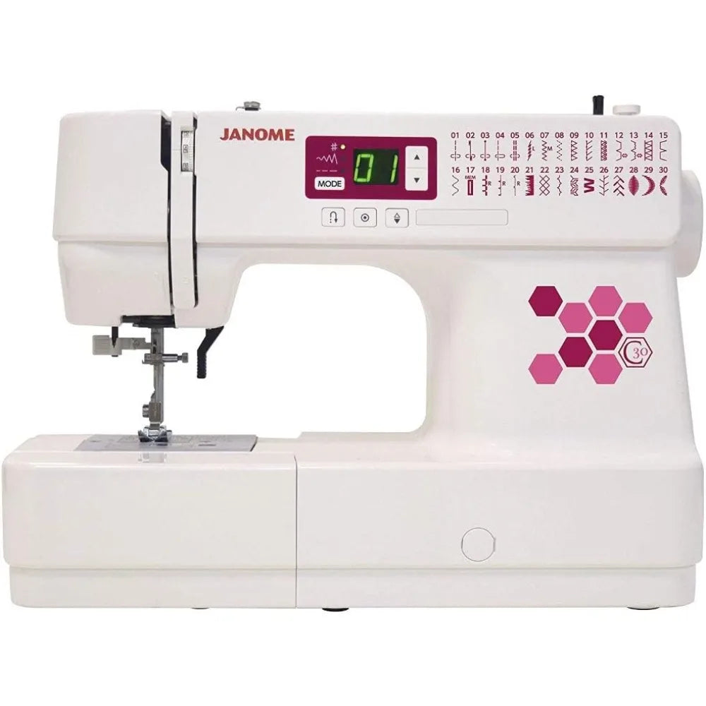 Sewing Machine, White, W16" x H12" x D 7"