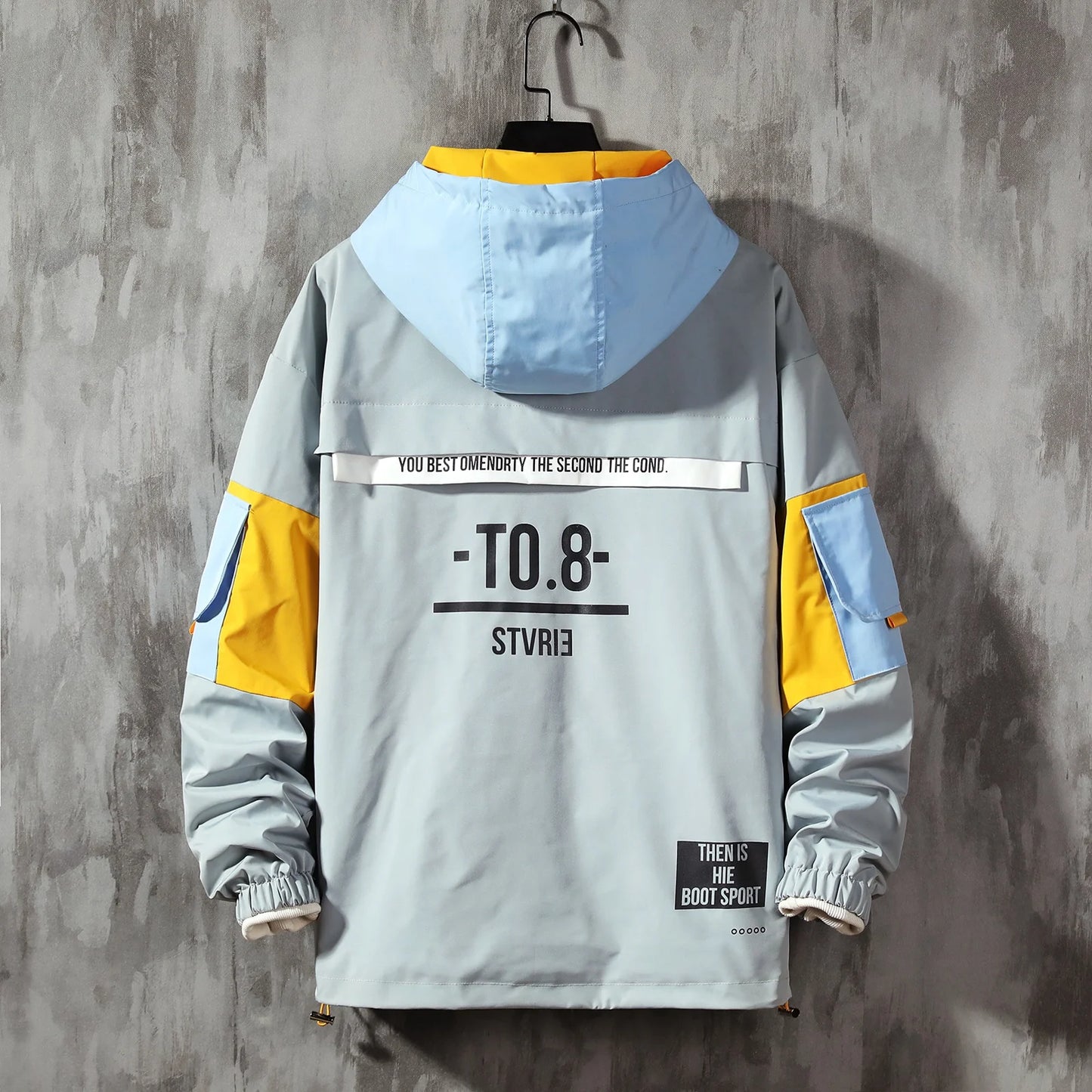 Men'S Jacket Hoodie Fashion Casual Streetwear Hoodie Jacket Men Waterproof Clothes Men Windbreaker Coat Male Outwear