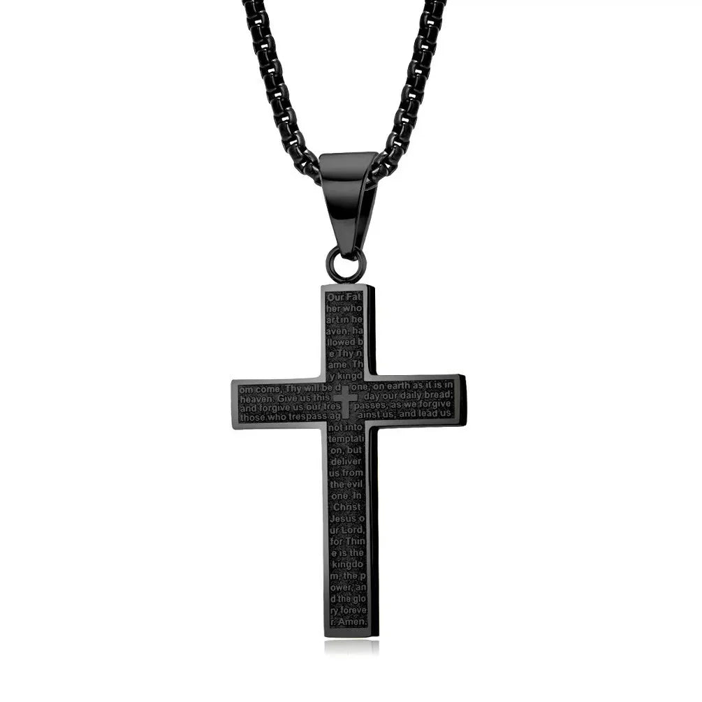 Biblical Cross Necklace – Fashionable Faith Jewelry for Students & Couples